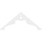Ekena Millwork Pitch Heath Architectural Grade PVC Gable Pediment, 48"W x 20"H x 1"P (10/12) GPP048X020X100HEA - alternate 5